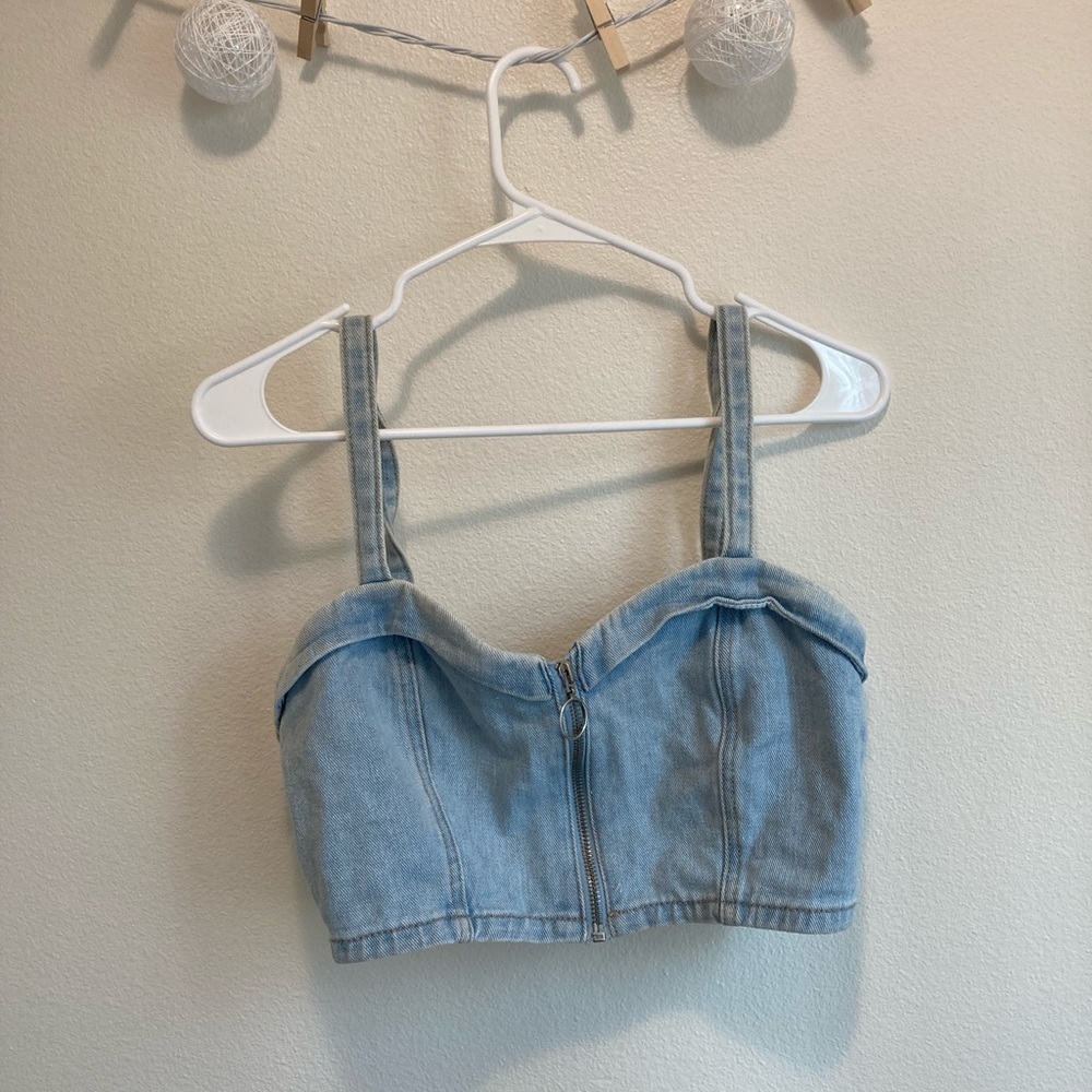 Denim Crop Top